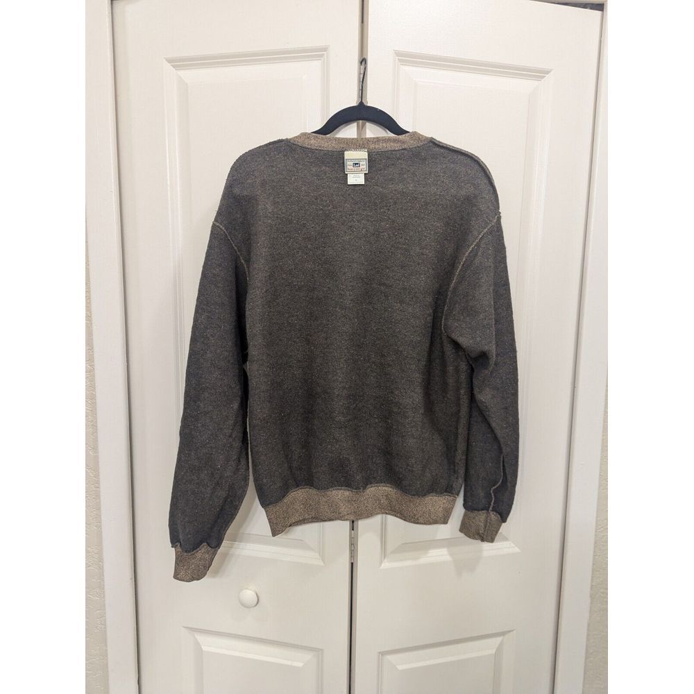 Vintage 90s Lee Sport Crewneck Sweatshirt Men's Small Heather Brown Blank - Picture 7 of 14
